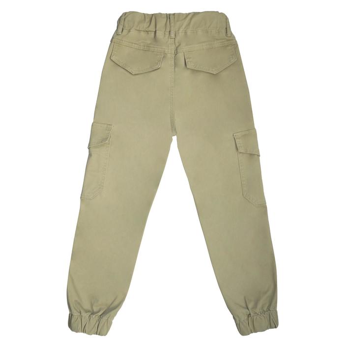 фото Брюки для мальчиков, рост 134 см, цвет светло-песочный yuke jeans