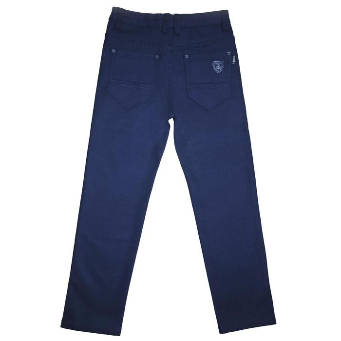 фото Джинсы утеплённые для мальчиков, рост 116 см, цвет синий yuke jeans