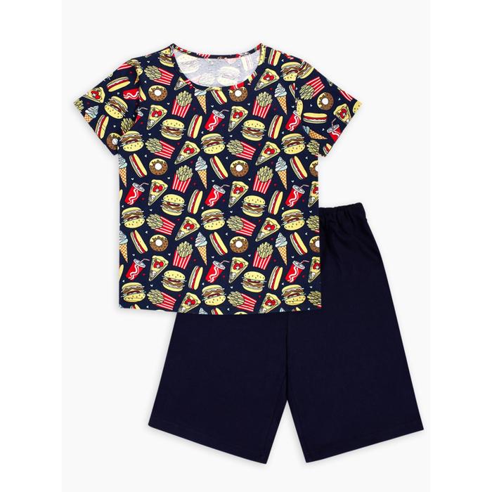 Пижама с шортами для мальчика, рост 146 см