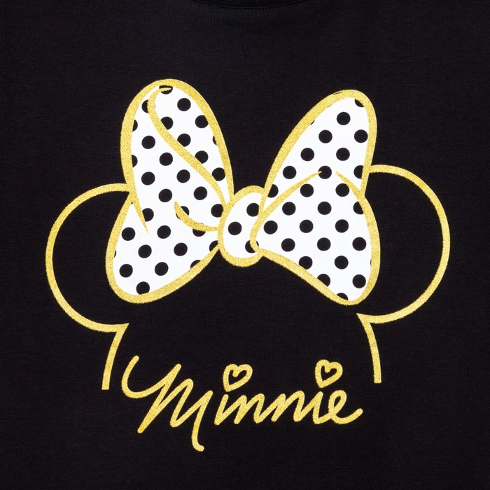 

Футболка «Minnie» Минни Маус, цвет чёрный