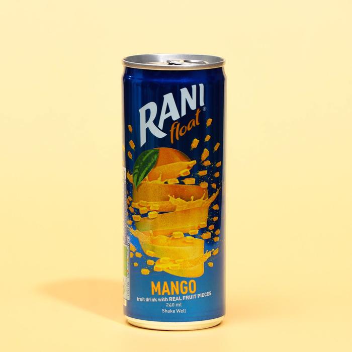 Напиток сокосодержащий б/а Рани манго с кусочками персика, 240 мл