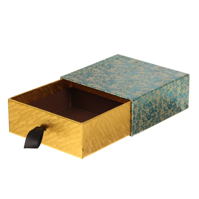 Коробка подарочная "Пенал", зелёный, 12,5 х 12,5 х 5 см