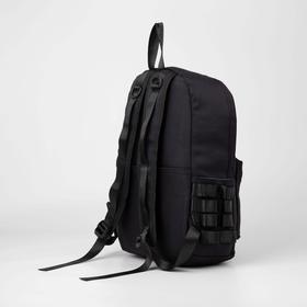 

Рюкзак, отдел на молнии, 2 наружных кармана, 2 боковых кармана, цвет чёрный