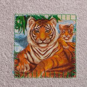 

Новогодние полотенца (подарочный набор 2 шт.) Королева джунглей 40х70см, бежевый, хлопок 100%, 400г/м2