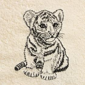 

Комплект полотенец в коробке «Маленький хищник» 40х70см-2шт, молочный МИКС