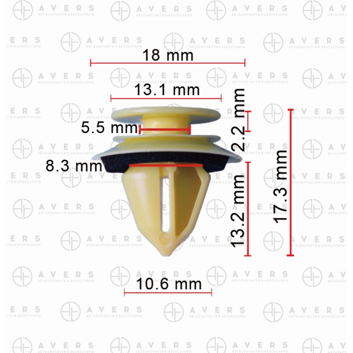 

Клипса Mercedes A0009916398