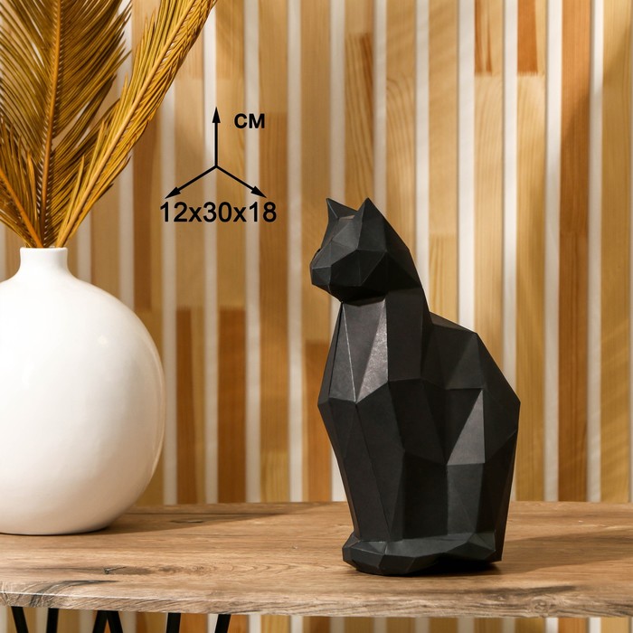 фото Набор для создания полигональной фигуры «кошка», 32,5 х 44 см