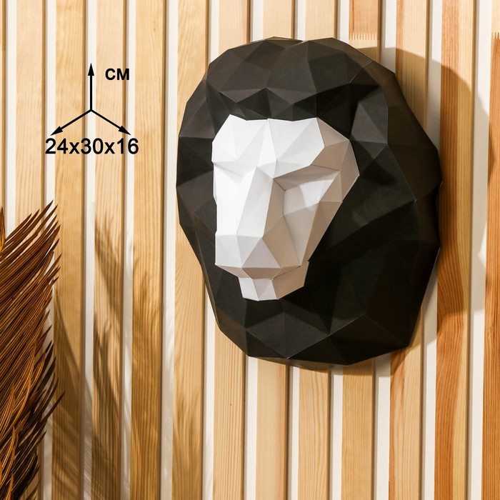 фото Набор для создания полигональной фигуры «лев», 32,5 х 44 см