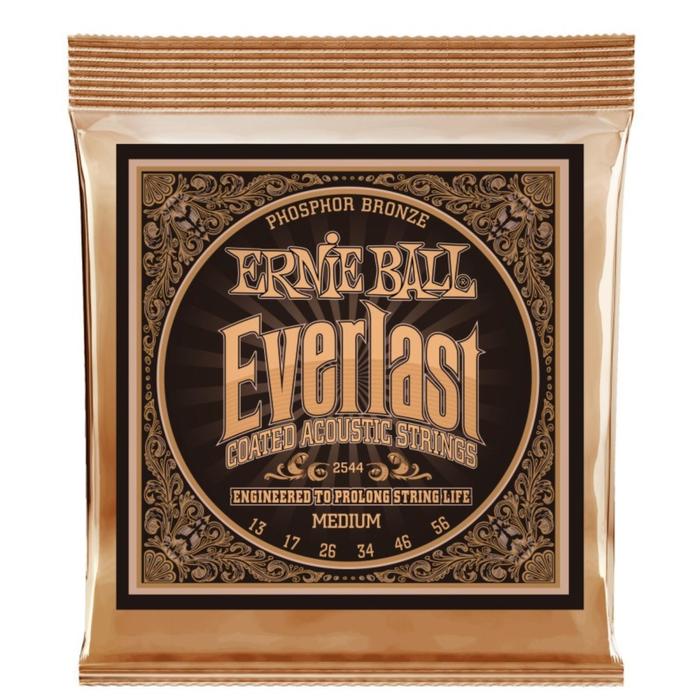 Струны для акустической гитары ERNIE BALL 2544 - Everlast Phosphor Bronze струны для акустической гитары ernie ball 13 56 2544 medium coated everlast phosphor bronze