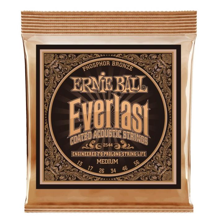 Струны для акустической гитары ERNIE BALL 2544 - Everlast Phosphor Bronze gibson phosphor bronze acoustic guitar strings light струны для акустической гитары