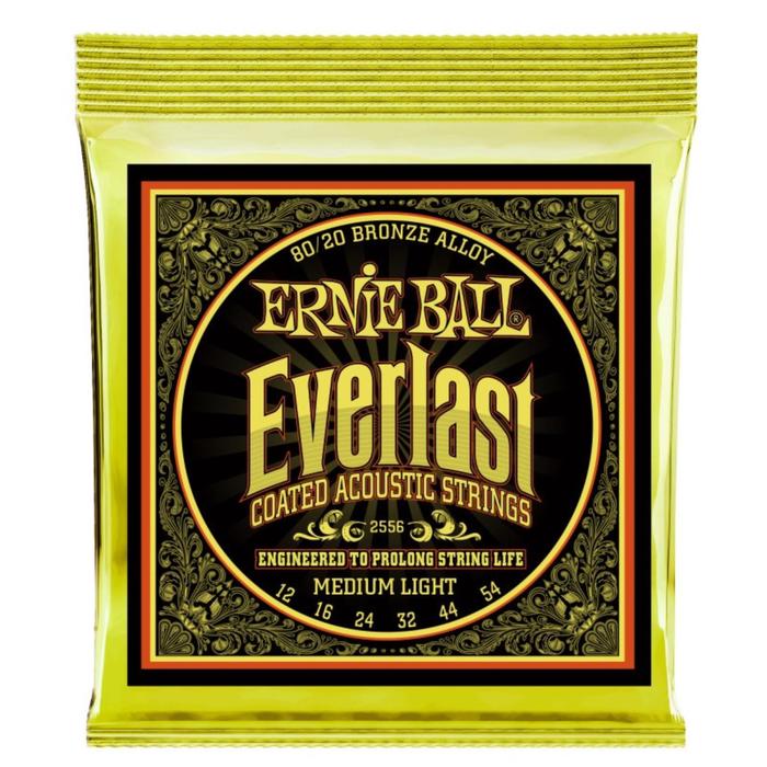 фото Струны для акустической гитары ernie ball 2556 - everlast 80/20 bronze(12 - 16 - 24w - 32 - 44 - 54)