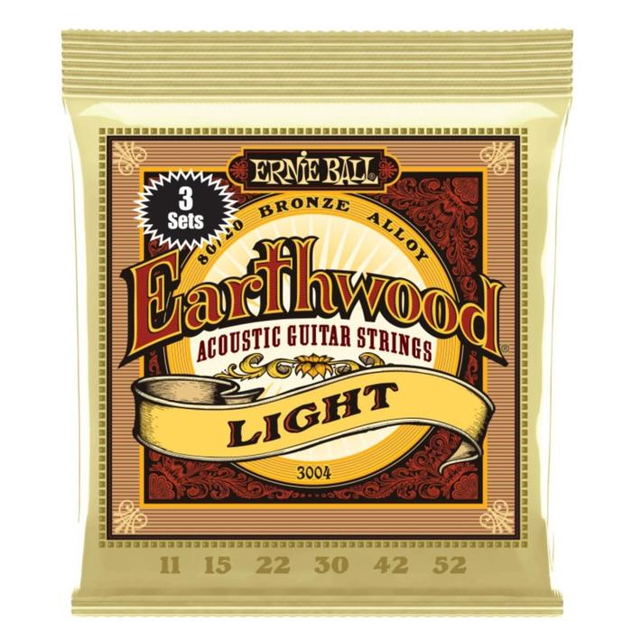 

Набор струн для акустической гитары ERNIE BALL 3004 - Earthwood Light 80/20 Bronze