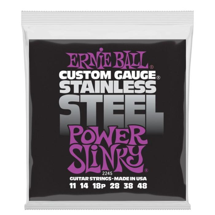 фото Струны для электрогитары ernie ball 2245 - stainless steel power slinky