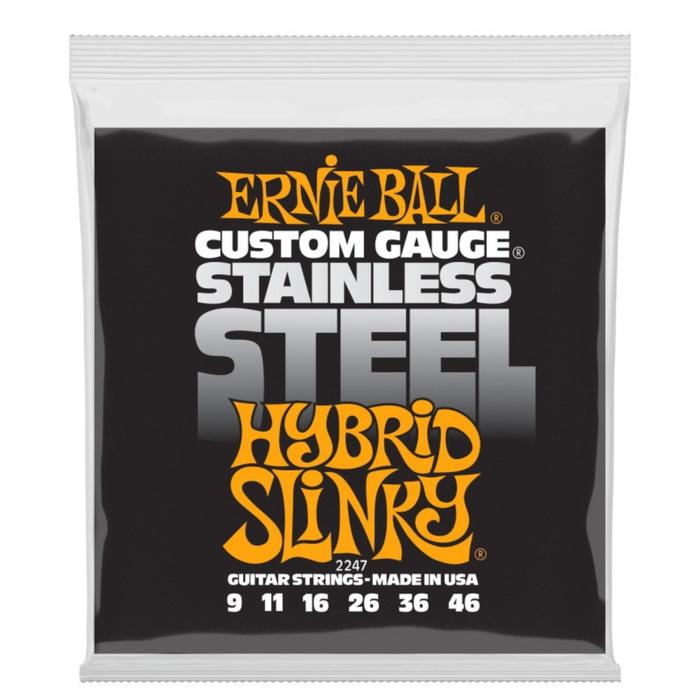 фото Струны для электрогитары ernie ball 2247 - stainless steel hybrid slinky (9 - 46)