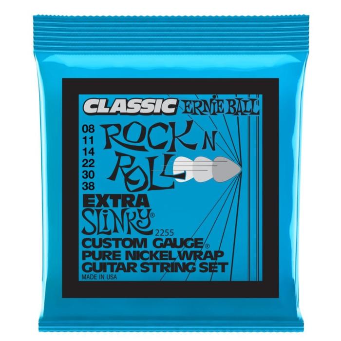 фото Струны для электрогитары ernie ball 2255 - classic pure nickel (8 - 11 - 14 - 22w - 30 - 38) 66337