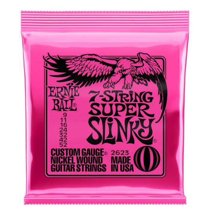 фото Струны для электрогитары ernie ball 2623 - nickel wound super slinky 7 (9 - 52)