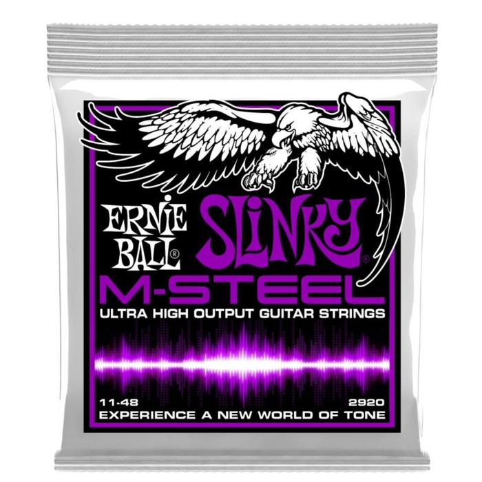 фото Струны для электрогитары ernie ball 2920 - m - steel power slinky (11 - 14 - 18p - 28 - 38 - 48) 6