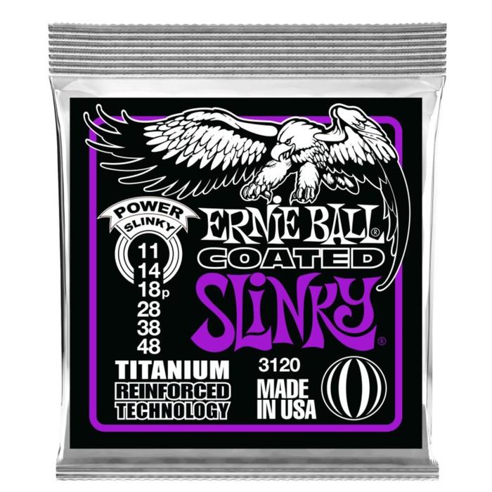 фото Струны для электрогитары ernie ball 3120 - titanium rps power slinky (11 - 14 - 18р - 28 - 38 - 48)