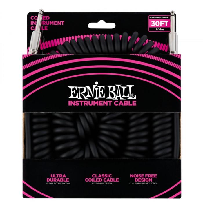 

Кабель инструментальный ERNIE BALL 6044 - витой с прямыми джеками, 9 метров, черный