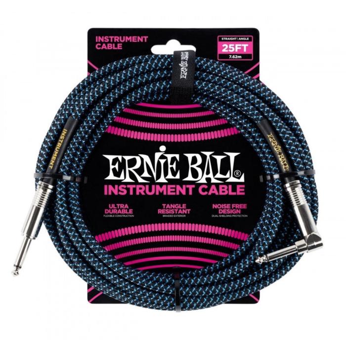 

Кабель инструментальный ERNIE BALL 6060 - прямой / угловой джеки, длина 7,62м, цвет чёрный с белым.