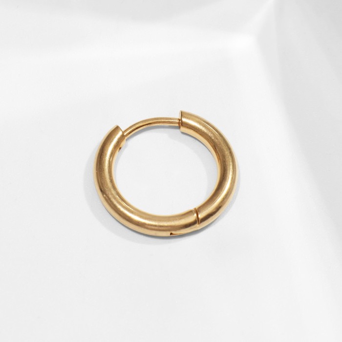 Пирсинг в ухо «Кольцо» классик, d=12 мм, цвет золото пирсинг в ухо кольцо классик d 1 2см цвет золото