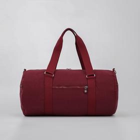

Сумка спортивная, отдел на молнии, 3 наружных кармана, длинный ремень, цвет бордовый