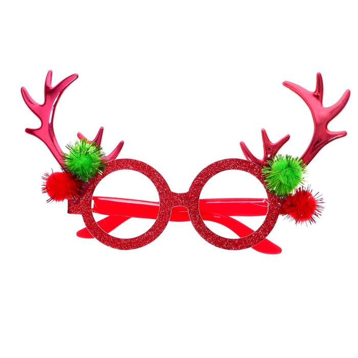 Карнавальные очки «Рога» карнавальные очки рога оленя с колпаком красные