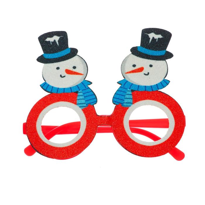 Карнавальные очки Снеговик