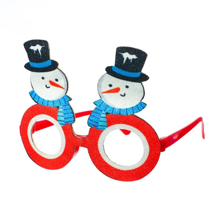 

Карнавальные очки «Снеговик»