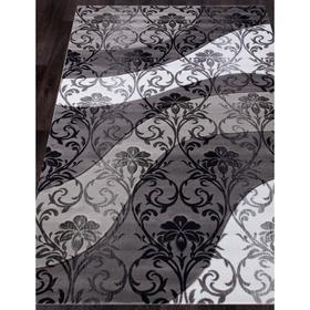 

Ковёр прямоугольный Mega carving d268, размер 150x300 см, цвет gray