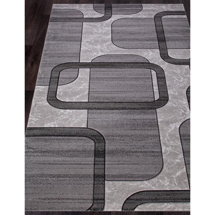 

Ковёр прямоугольный Mega carving d465, размер 200x400 см, цвет light gray