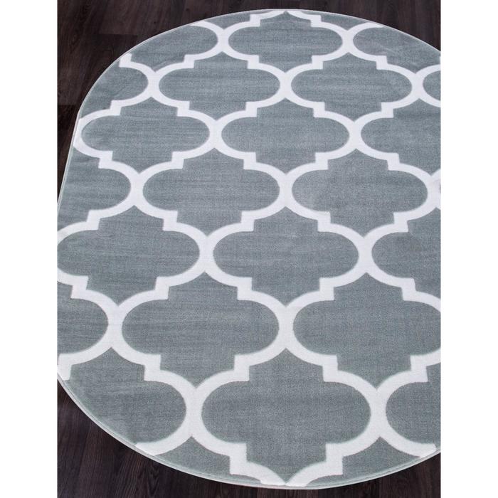 

Ковёр овальный Mega carving wk d422, размер 150x300 см, цвет oval, light