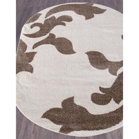 

Ковёр овальный Platinum t620, размер 100x200 см, цвет cream-d.beige
