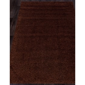 

Ковёр прямоугольный Shaggy ultra s600, размер 120x180 см, цвет brown