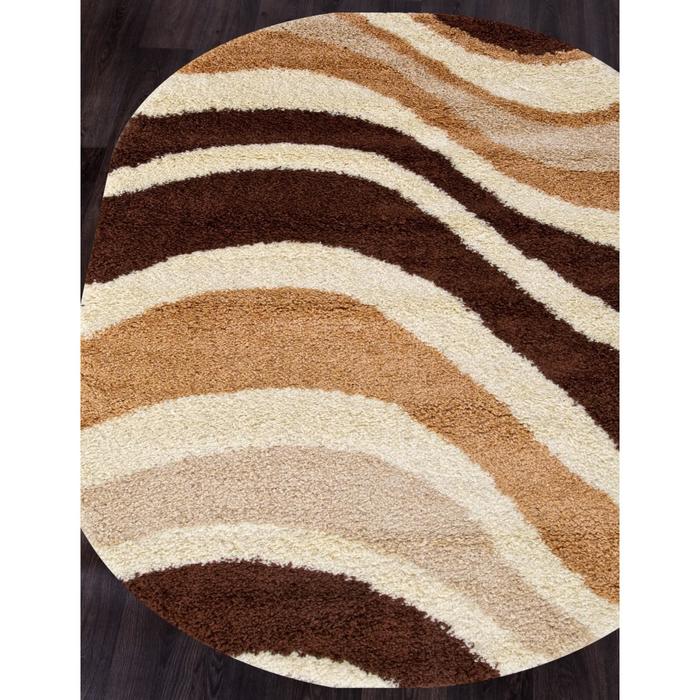 

Ковёр овальный Shaggy ultra s700, размер 100x200 см, цвет beige-brown