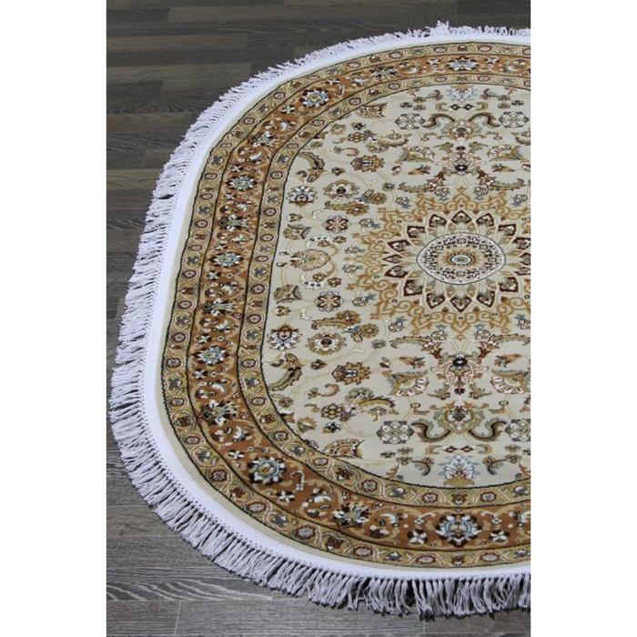 

Ковёр овальный Merinos Shahreza, размер 280x470 см, цвет cream-terra