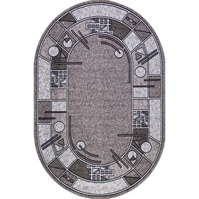 

Ковёр овальный Albina 3, размер 250x500 см, цвет gray