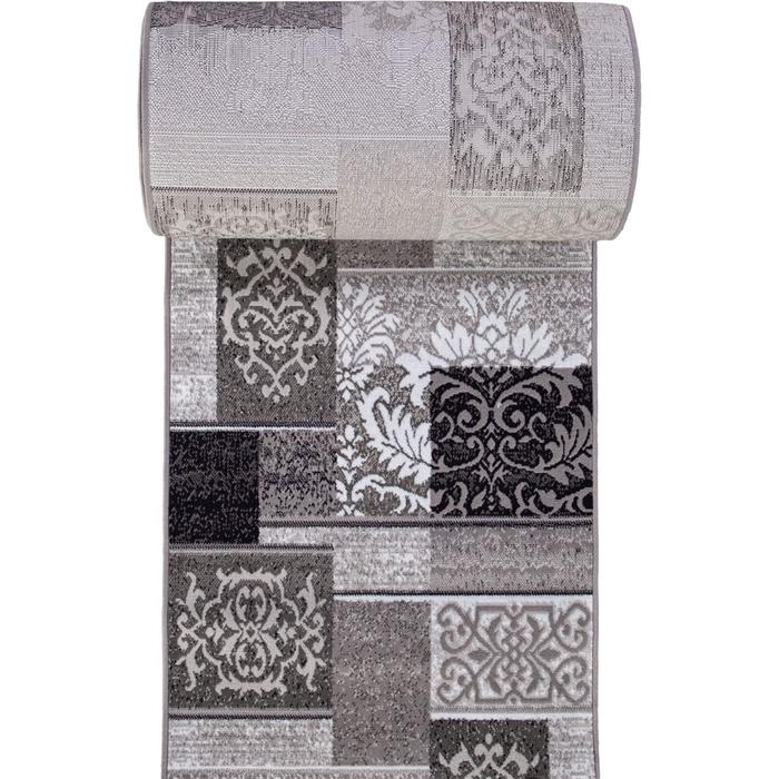 Ковровая дорожка Merinos Silver, размер 80x3000 см, цвет gray ковровая дорожка makao s600 размер 2000x120 см цвет f gray