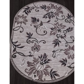 

Ковёр овальный Silver d353, размер 80x150 см, цвет gray