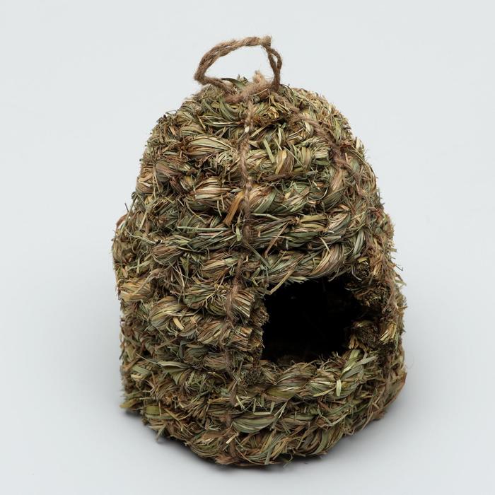 

Домик из сена "Капля" для грызунов и птиц, 12 x 15 см