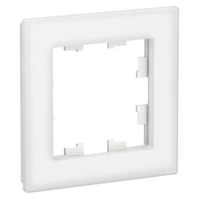 

Рамка SE ATLASDESIGN NATURE, 1-постовая, орг.стекло, белый