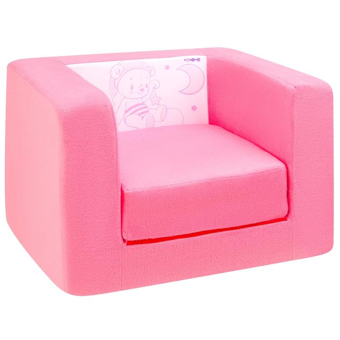 фото Игрушечное раскладное бескаркасное кресло, цвет роуз, стиль 1 paremo