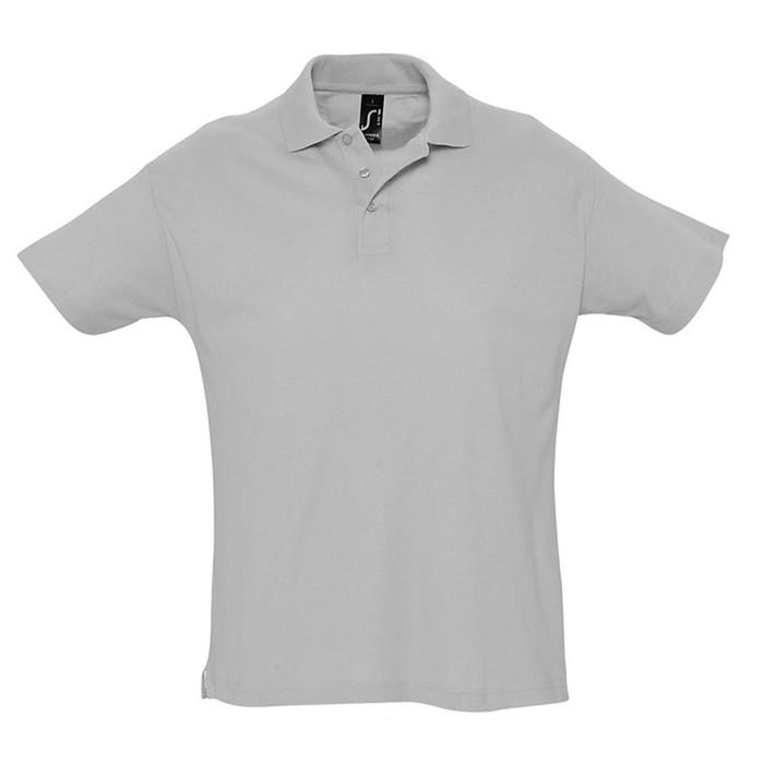 фото Рубашка поло мужская summer 170, размер m, цвет серый sol's