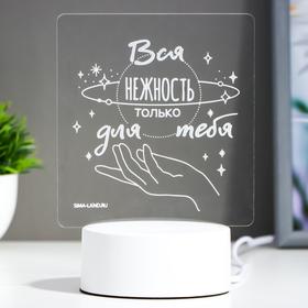 

Светильник "Нежность" LED RGB от сети 12,5х12,5х18см