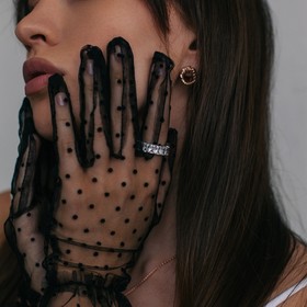 

Серьги позолота "Круг" 10-09204, цвет золото