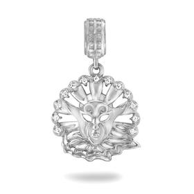 

Подвеска посеребрение "Маска" 50-07195/1, цвет белый в серебре