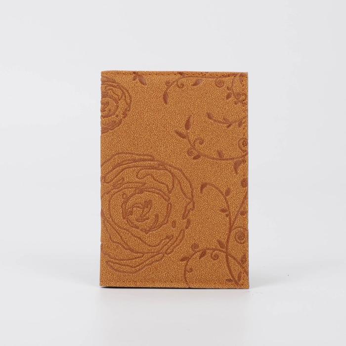 

Обложка для паспорта, цвет рыжий