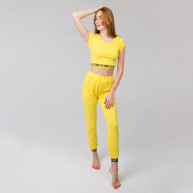 

Футболка женская, цвет жёлтый, размер 48