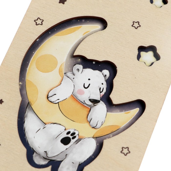 Конверт деревянный резной «Мишка», 16,5 х 8 см 7028436