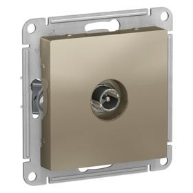 

Розетка TV оконечная SE ATLASDESIGN, 1DB, цвет шампань